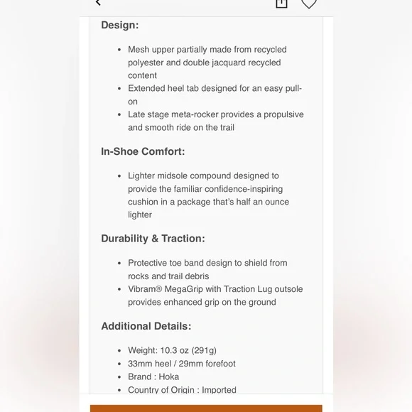 Hoka Men’s Speedgoat 5 Trail Running Shoes 9 Wide - Picture 13 of 13